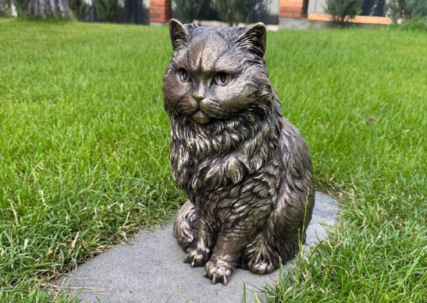 Пам'ятник кота в бронзі створення пам'ятників тварин на замовлення Київ - зображення 1