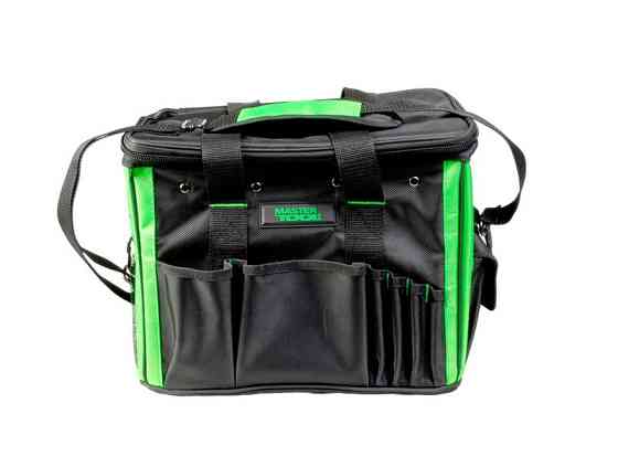 Сумка для инструментов MASTERTOOL 360х270х240 мм 23 кармана усиленное дно съемный ремешок 1680 DEN 7 Харків