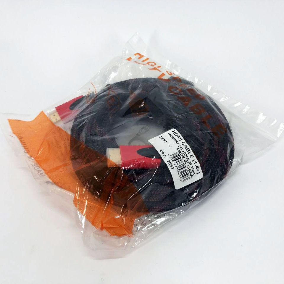Кабель HDMI - HDMI 10m посилений в обмотці 10 м шнур Луцьк - зображення 2