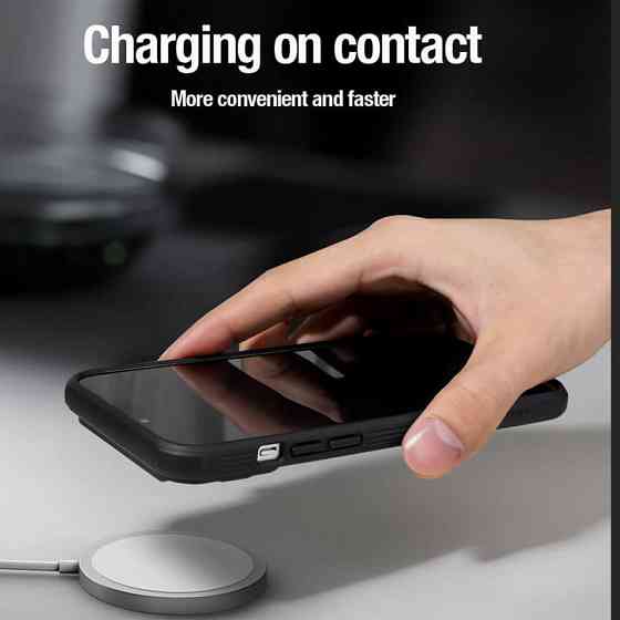 Карбоновая накладка Nillkin CamShield Pro Magnetic для Apple iPhone 15 (6.1") Херсон