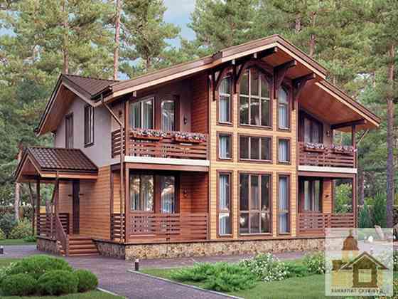 Дерев’яний будинок під ключ із оціліндрованого брусу Одеса