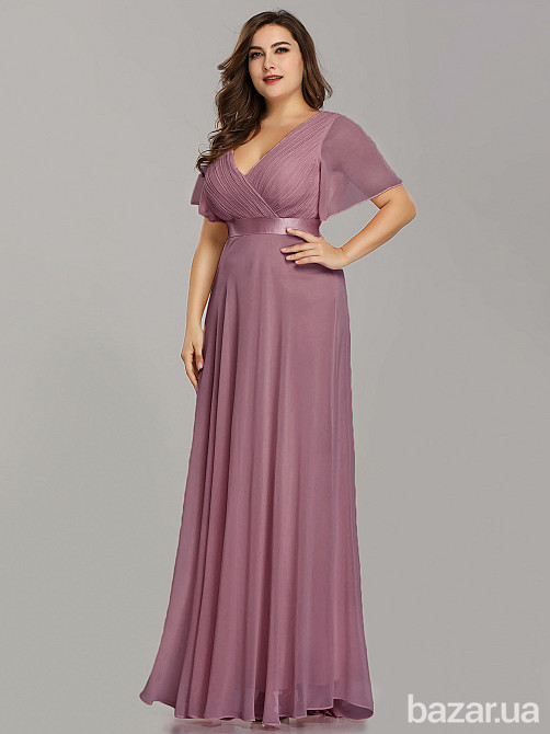 Вечернее платье большого размера тёмно-розовое Киев - изображение 2