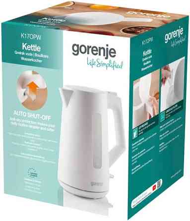 Электрочайник Gorenje K17OPW 1.7 л белый Киев