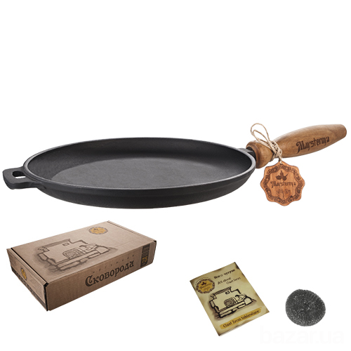 Сковорода чугунная блинная Maysternya 24*2,5см Т301 Одеса - зображення 1