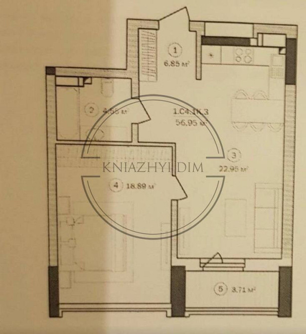 Продаж по переуступці 1 кімнатна квартира в ЖК бізнес-класу Rusaniv Residence 21145097 Київ - зображення 3