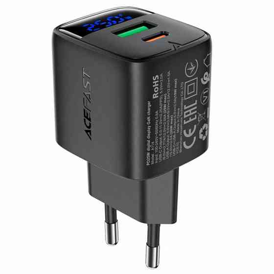 СЗУ Acefast A114 PD25W GaN (1USB-A/1C) Херсон
