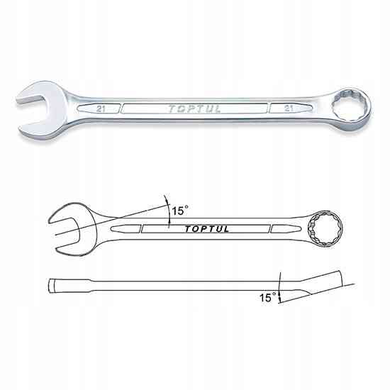 Набор ключей дюймовых комбинированных TOPTUL 16 шт. (1/4"-1-1/4") GBAA1604 Харьков