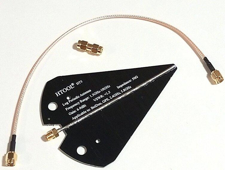 UWB антенна 1230 МГц - 10 ГГц 6-9dBi, до 30W, с переходником и пигтейлом, обновленная версия Днепр - изображение 1