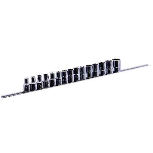 Набор головок торцевых на планке TOPTUL 1/2" 15ед. 8-24мм GAAQ1602U Харьков