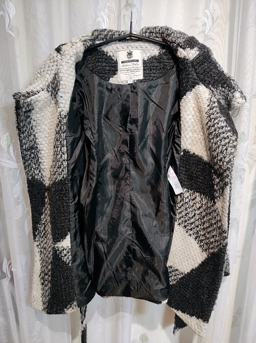 Півпальто(куртка)з каптуром,вовна,мохер, р.36,Premium Italian Fabric Самбір - зображення 2