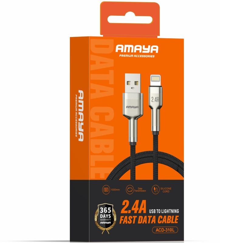 Уценка Дата кабель Amaya 310L USB to Lightning 2.4A (1m) Херсон - зображення 2