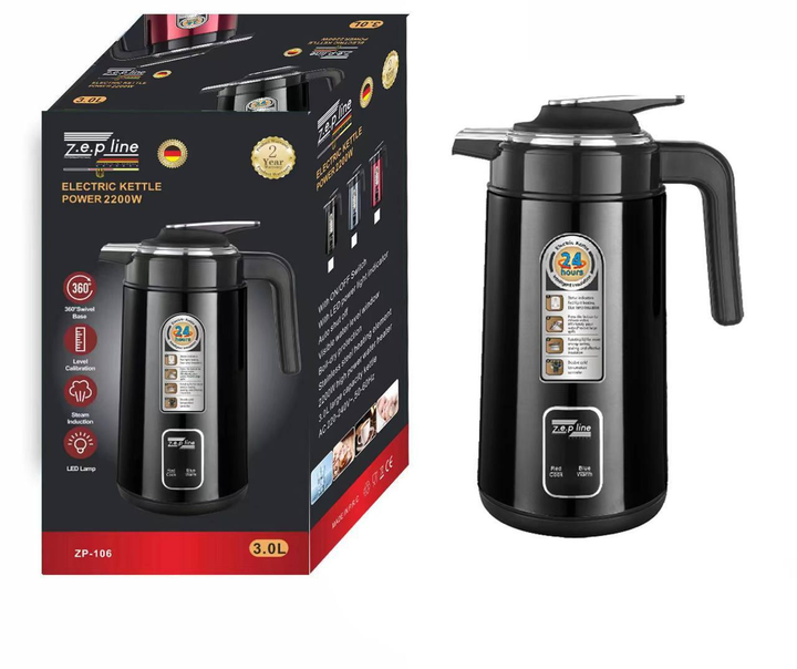 Електричний чайник термос 3L 2200Вт Zepline ZP123 з показниками температури Одесса - изображение 3
