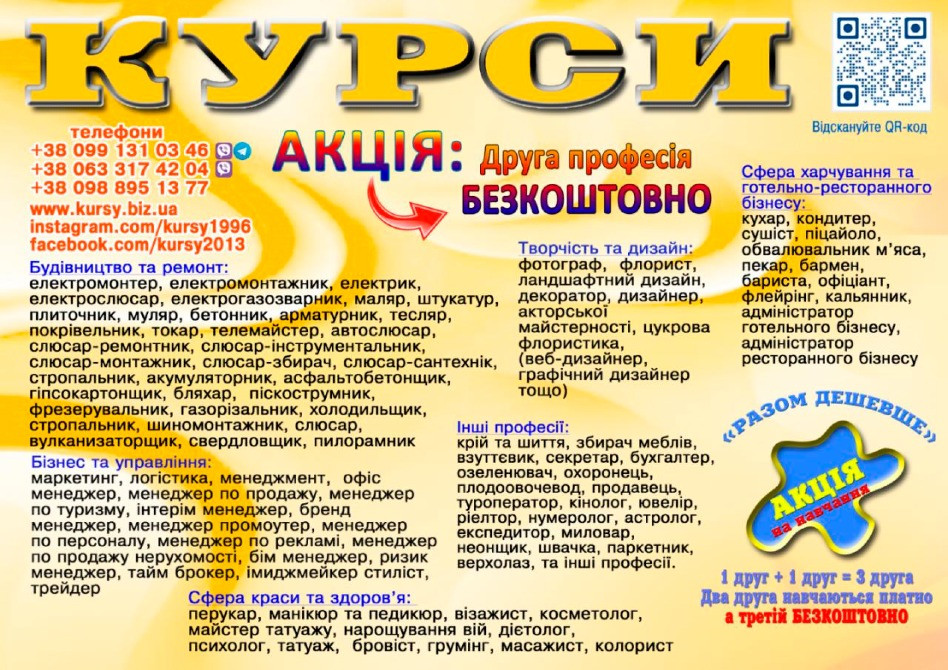 Курси сушист, піццеолі манікюр, шиття, плиточник Ужгород - зображення 1