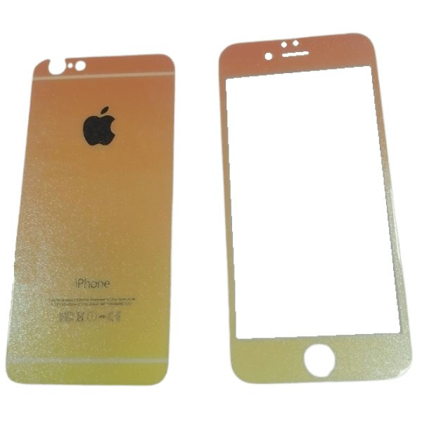 Apple Захисне скло для iPhone 6/6s Back/Front Gradient Gold (Код товару:12284) Харьков - изображение 6
