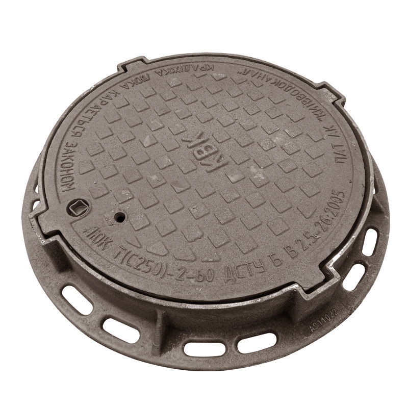 Люк чугунный типа Т (С250) мод.№3 с замком Киеводоканал (25тн) Киев - изображение 1