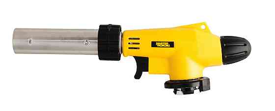 Горелка для газового баллона MASTERTOOL "Орбита" пьезоподжиг/вращение 360° Ø 22 мм/1300°С удлиненное Харків