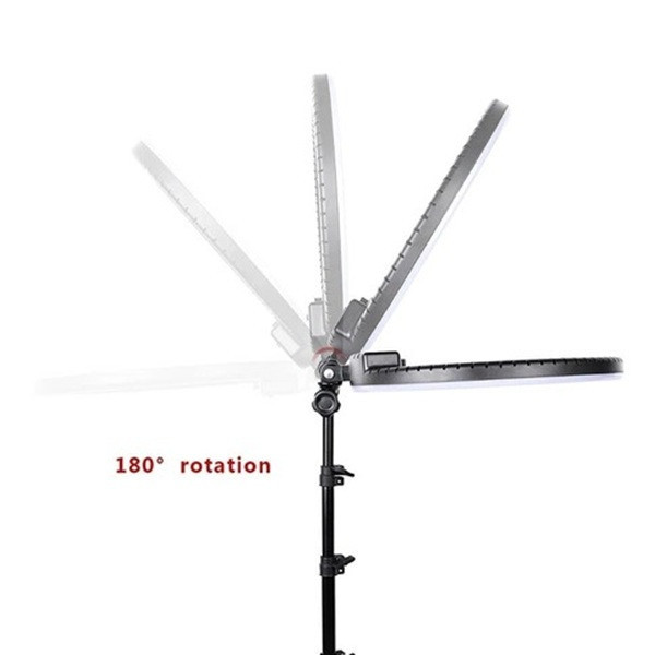 DM Лампа кільцева LED RL-18 (46cm) 55W 3m cable 3 holder Black Харків - зображення 2