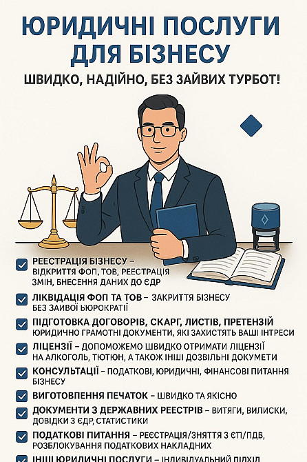 Юридичні послуги для бізнесу Київ - зображення 1