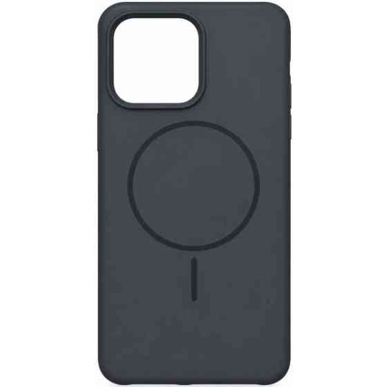 DM Чохол Silicone Case Thin Circle with MagSafe для iPhone 15 Pro Max Charcoal Grey Black Харьков