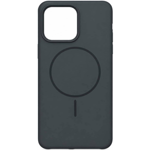 DM Чохол Silicone Case Thin Circle with MagSafe для iPhone 15 Pro Max Charcoal Grey Black Харьков - изображение 3