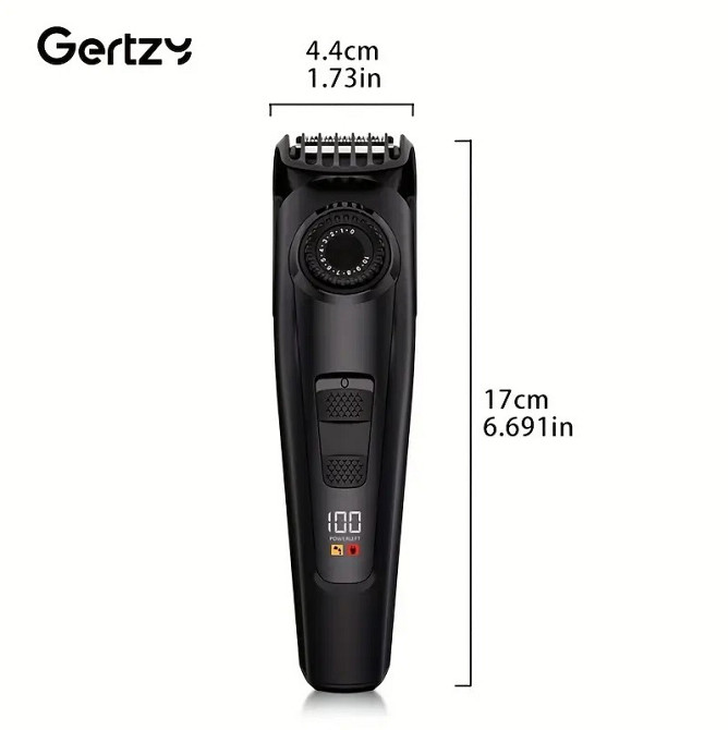 Професійний акумуляторний тример для волосся, бороди та тіла з Type-C Київ - зображення 6