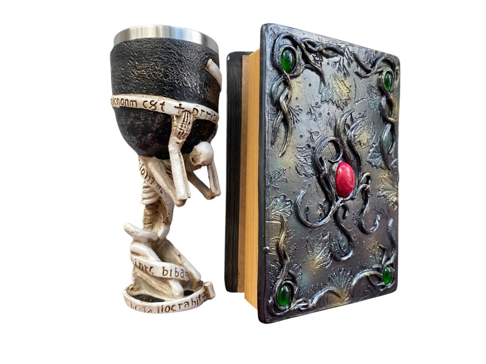 Подарочный набор Бокал 3 Скелет на Колене и Блокнот 3 «Лесной Гримуар Лисы» Київ - зображення 2