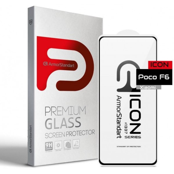 Захисне скло ArmorStandart для Xiaomi Poco F6 5G Black (Код товару:36687) Харьков - изображение 2