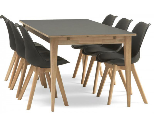 Стілець Тор м'який обідній чорний Днепр - изображение 6