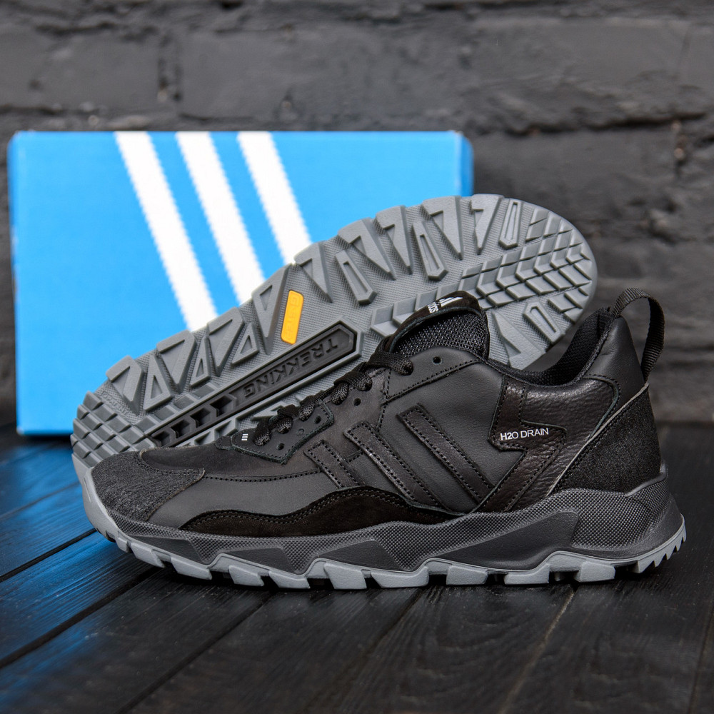 Мужские кожаные кроссовки  Ads Terrex Black Київ - зображення 8