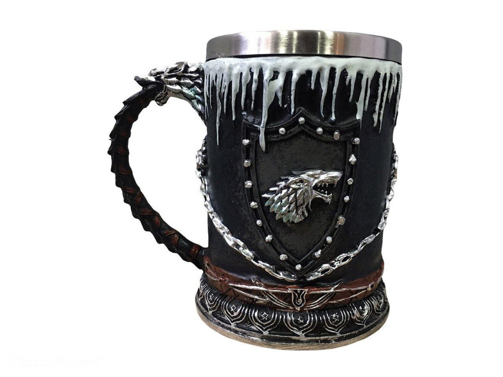 Кружка Чашка Бокал Игра Престолов Зима Близко Winter is Coming Stark Game Of Thrones 3D  Нержавеющая Київ - зображення 6