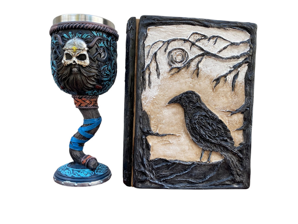 Подарочный набор Бокал 3 Молот Тора Викинг и Блокнот 3 «Тень Ворона» Київ - зображення 3