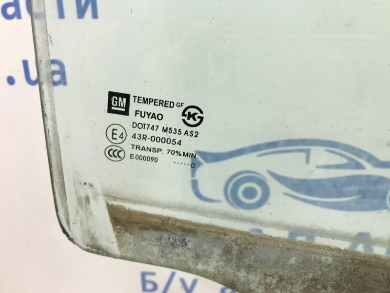 Стекло двери заднее правое Chevrolet Cruze 2009-2016 96833086 (Арт. 43903) Київ - зображення 3