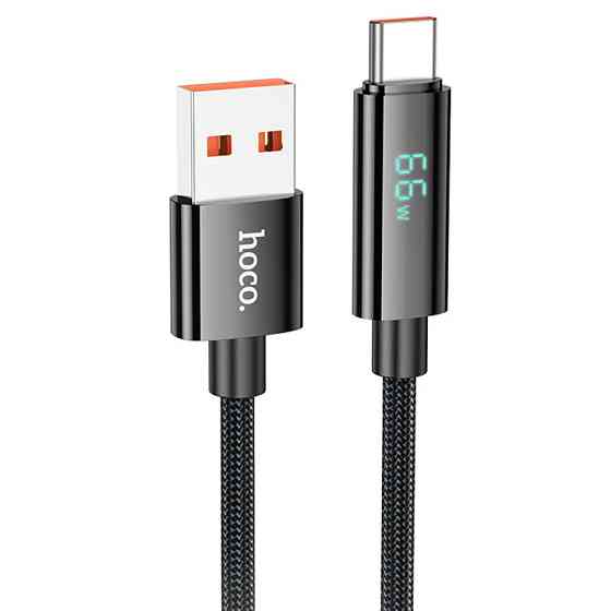 Дата кабель Hoco U125 Benefit 5A USB to Type-C with display (1.2m) Херсон