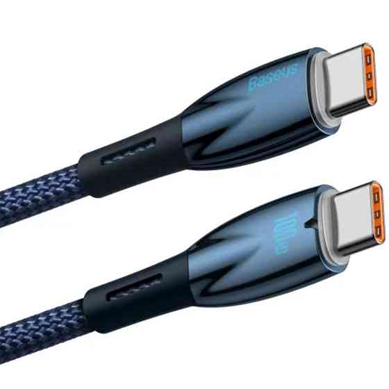 Дата кабель Baseus Glimmer Series Fast Charging Type-C to Type-C 100W 1m (CADH00070) Херсон