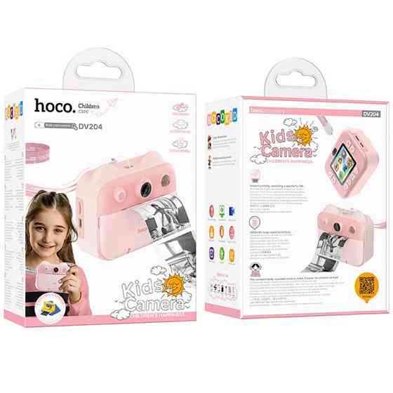 Детская фотокамера с моментальной печатью Hoco DV204 Dual-camera Херсон