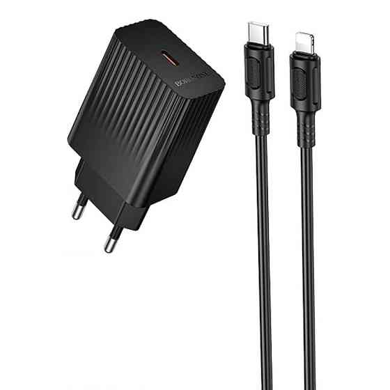 СЗУ Borofone BAS73A Source PD20W (1USB-C) + кабель Type-C to Lightning Херсон