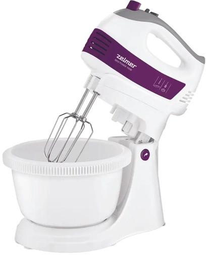 Міксер с чашей ZELMER ZHM2460P 500 Вт белый с фиолетовым Киев - изображение 1