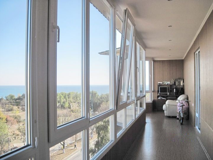 Остекление Rehau Рехау балконов и лоджий с нестандартными проемами Киев - изображение 7