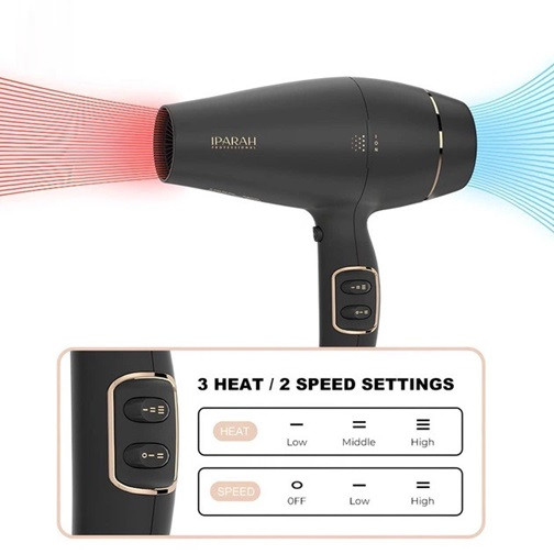 Фен IPARAH P-350 2200 Вт черный Київ - зображення 3