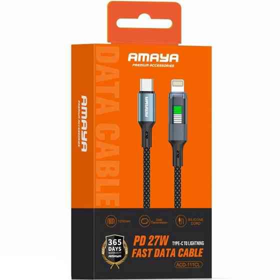 Дата кабель Amaya 111CL Type-C to Lightning 27W (1.2m) Херсон