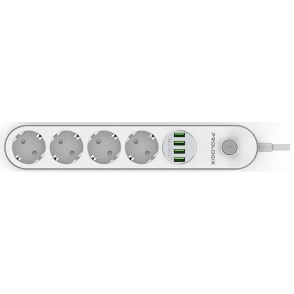 Фільтр живлення ProLogix 3x1.0мм2 мідь 3 розетки 3 м White (PRS-P3CU-30W) (Код товару:34036) Харків - зображення 3