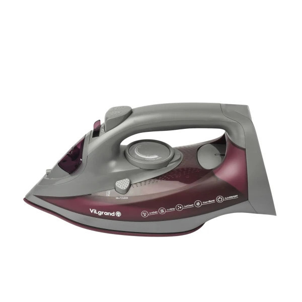 Утюг ViLgrand VEI 0261 2600 Вт бордовый Київ - зображення 4