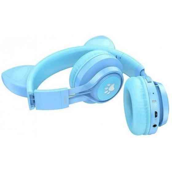 Bluetooth-гарнітура Hoco W39 Cat Ear Kids BT Blue (Код товару:32762) Харьков