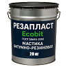 Мастика РЕЗАПЛАСТ Ecobit ведро 20,0 кг кровельная для швов резино-битумная Дніпро