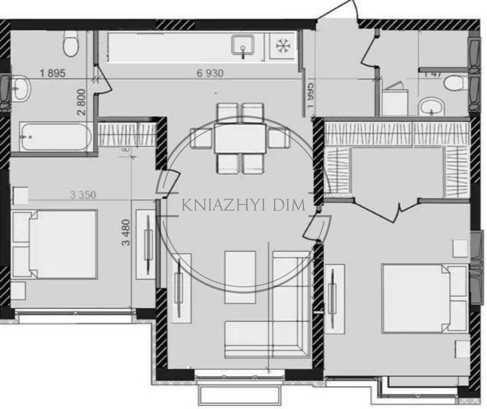 БЕЗ КОМІСІІ ПРОДАЖ 3 кімнатна квартира ЖК Perfect Town КОД 21146075 Киев - изображение 3