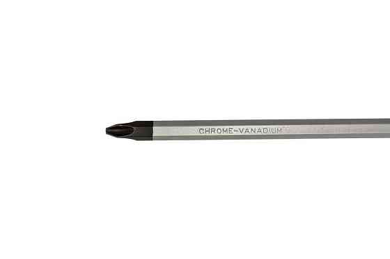 Отвёртка ударная крестовая магнитная MASTERTOOL EXTERNAL HEX PH3х200 мм ручка с TPR покрытием 49-632 Харків