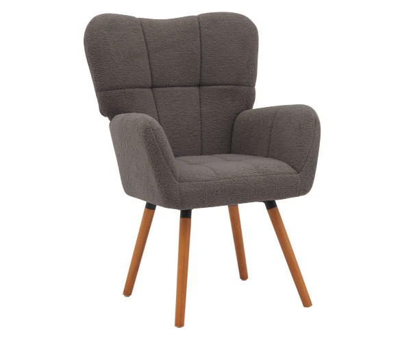 Крісло Флор тканина сіра букле тедді Днепр - изображение 5