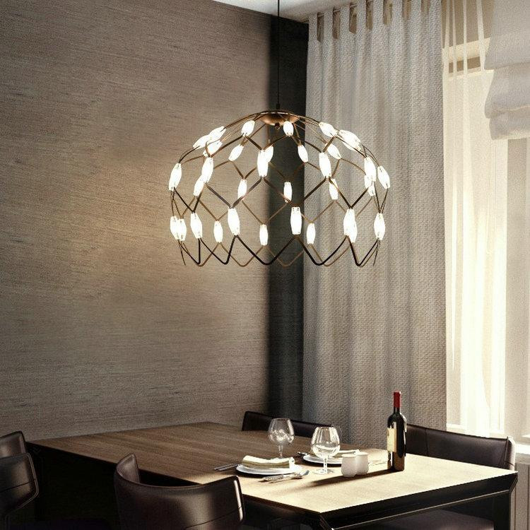 Люстра стельова LED D1288/500-bk-k Чорний 65-250х50х50 см. Київ - зображення 1