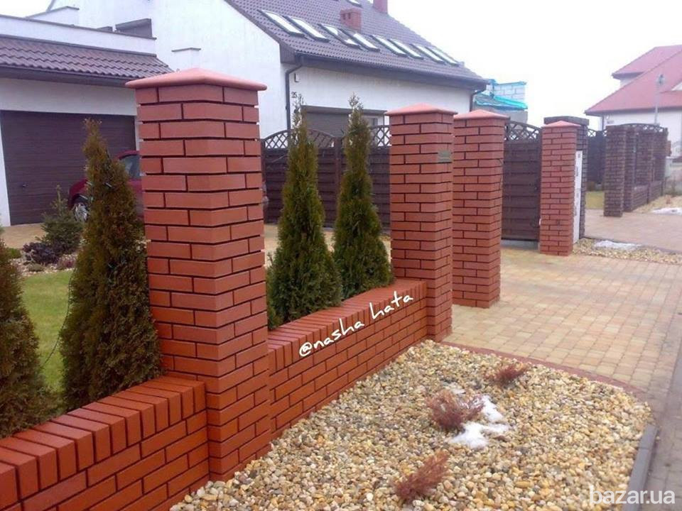 Суцільні стовпи від виробника у формі клінкерної цегли. Черновцы - изображение 7
