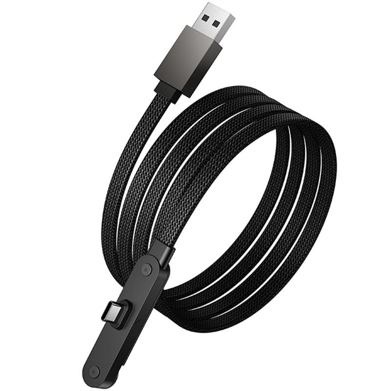 Дата кабель Hoco U150 Exquisite side plug and stand USB to Type-C 36W (1.2m) Херсон - изображение 6